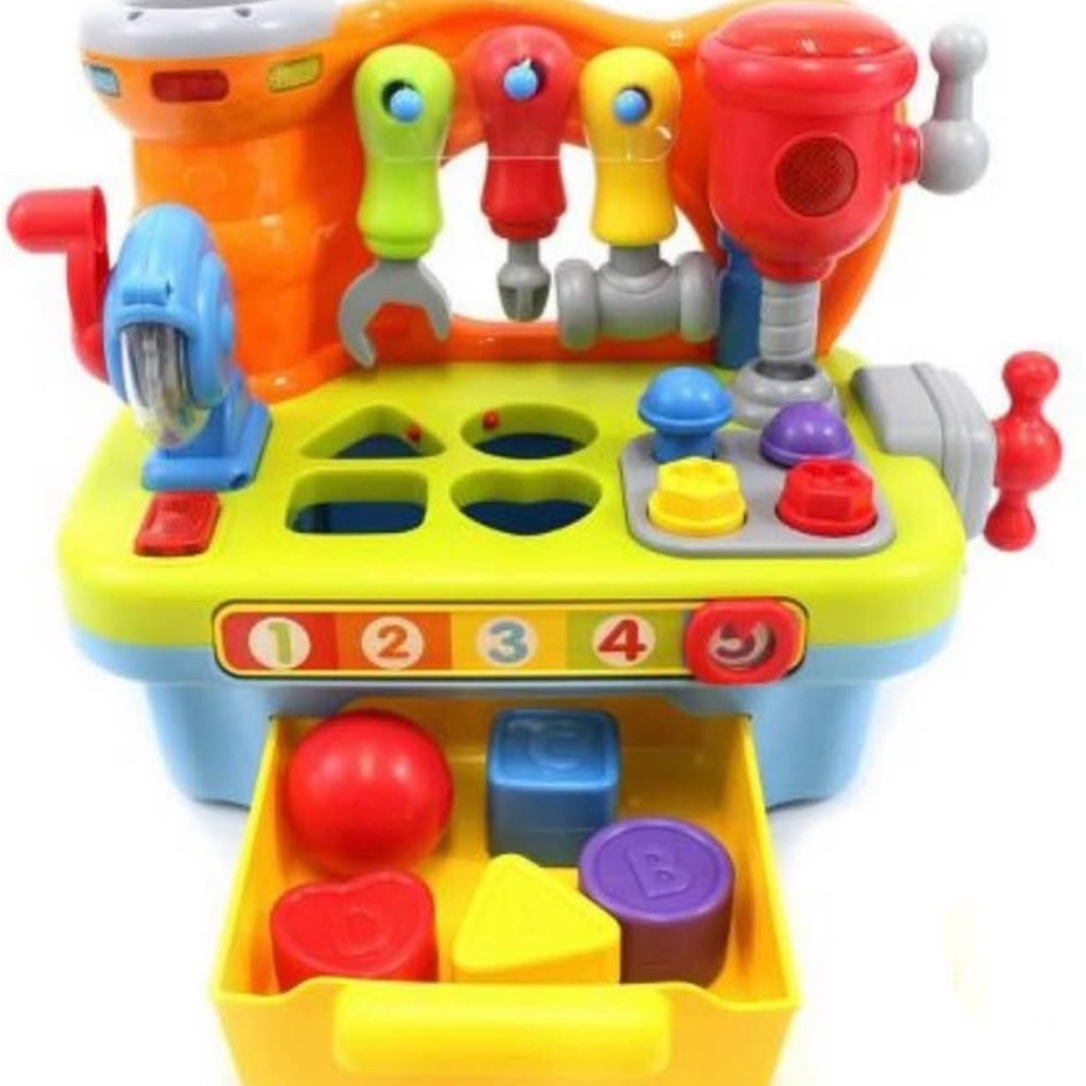 Fisher-Price Little Engineer Multifunctional Musical Learning Tool Workbench